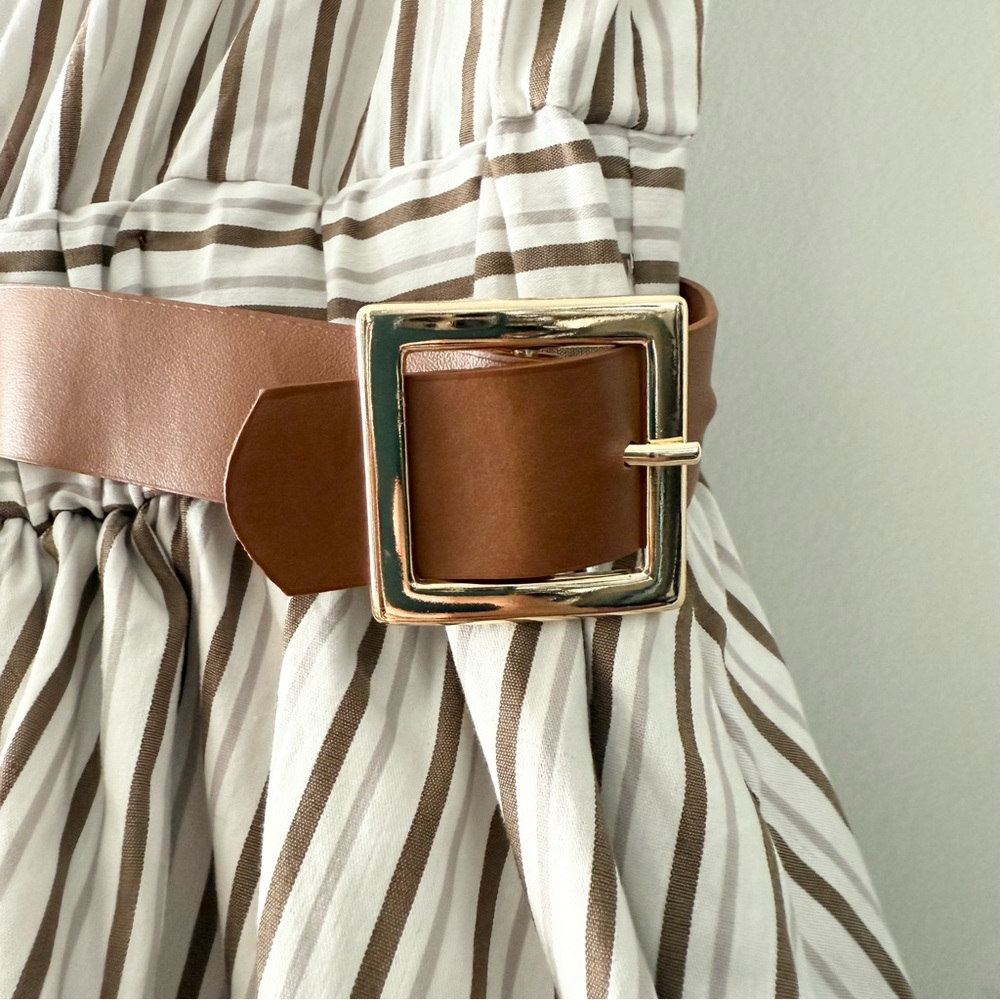 Anthropologie Striped Mini Dress - White and Black - Picture 4 of 6